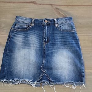 Indigo Rein blue jean skirt